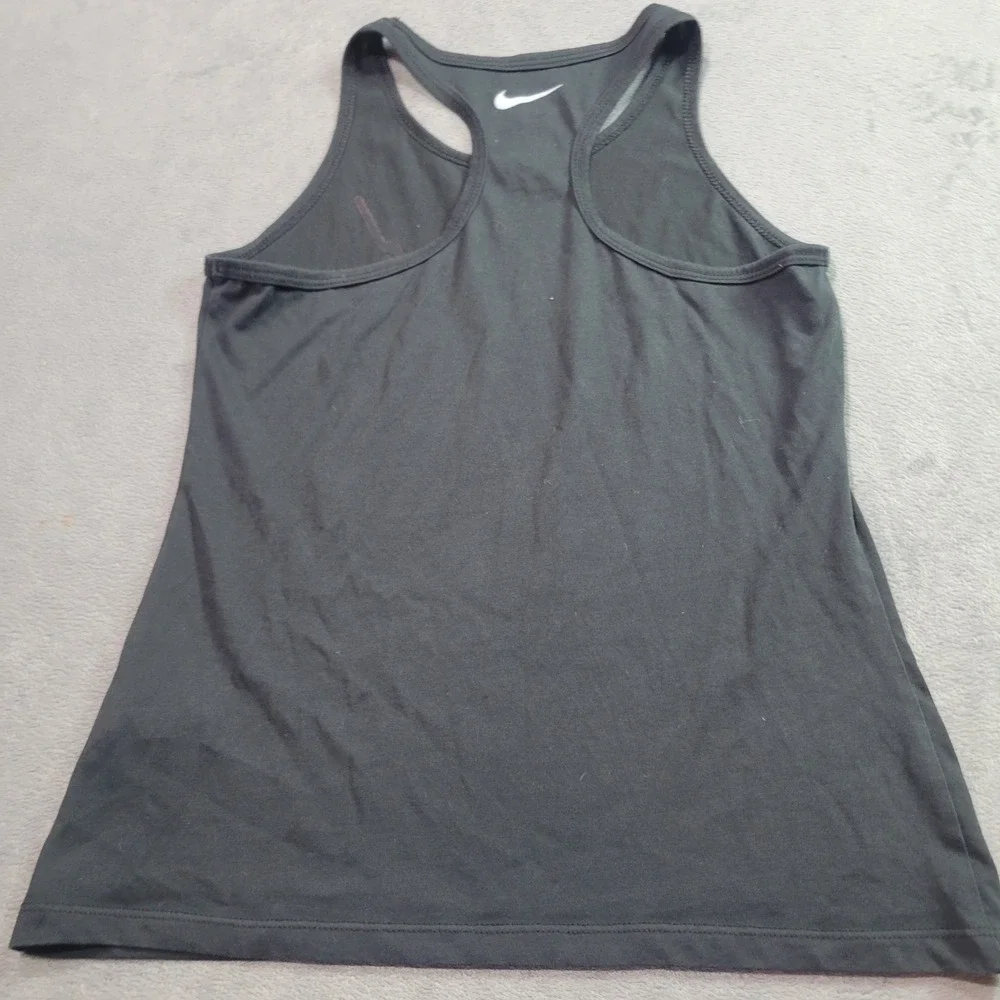 Nike Womens Dri-FIT Graphic Swoosh Racerback‎ Tank Top Black Large 913192-010